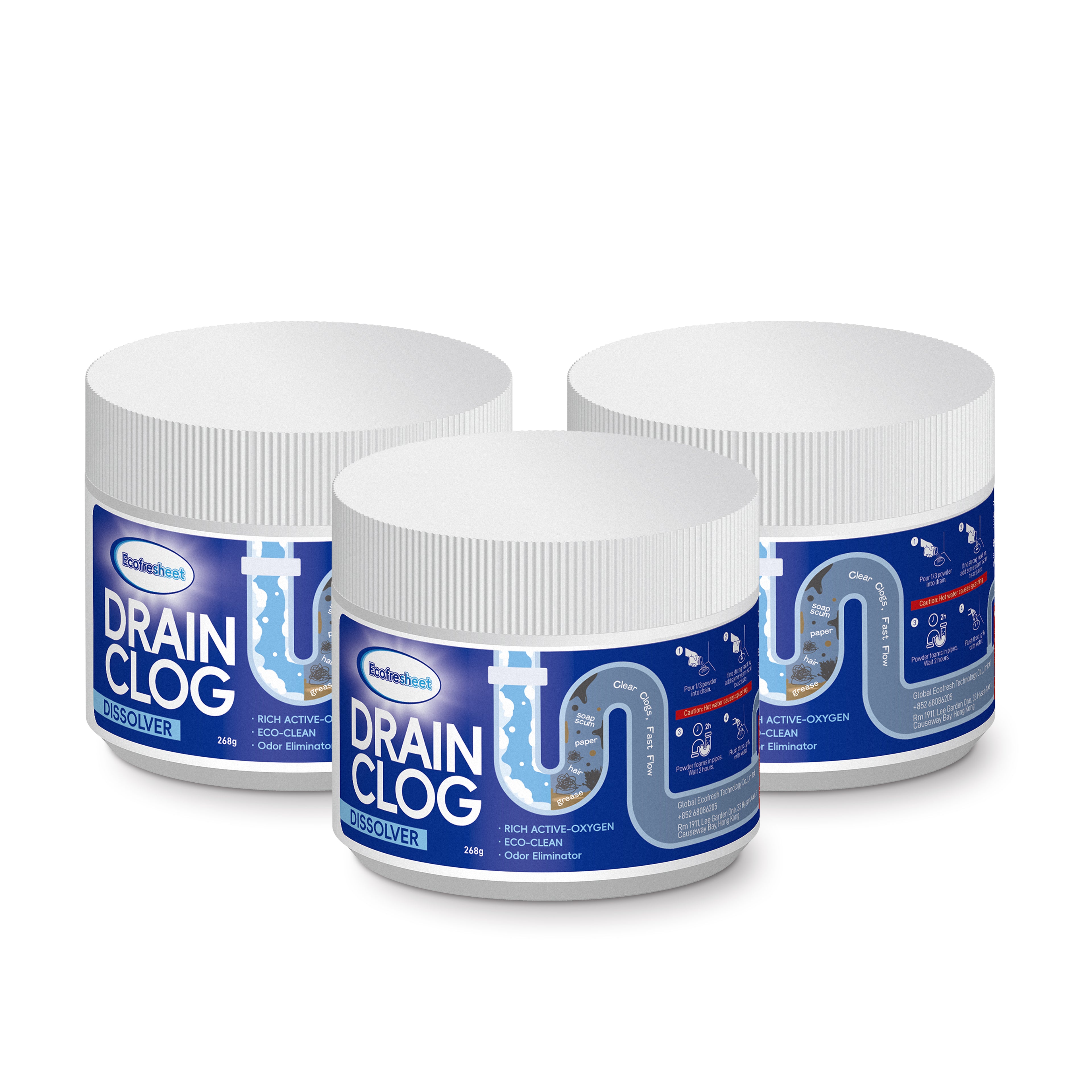 Ecofresheet Drain Cleaner: Fast-Clog Removal