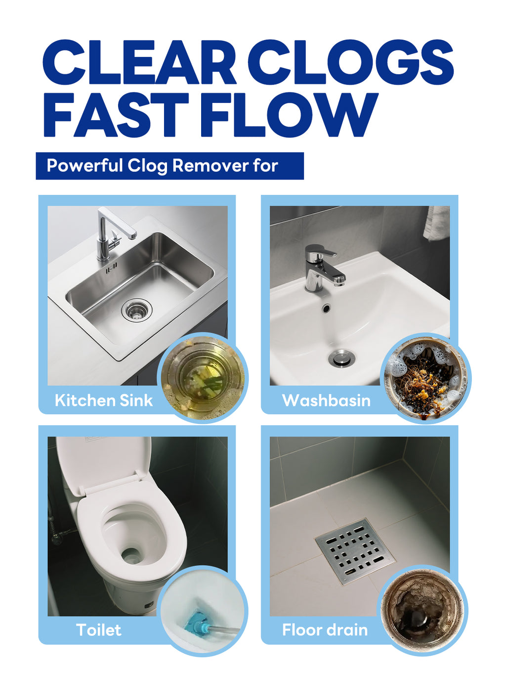 Ecofresheet Drain Cleaner: Fast-Clog Removal