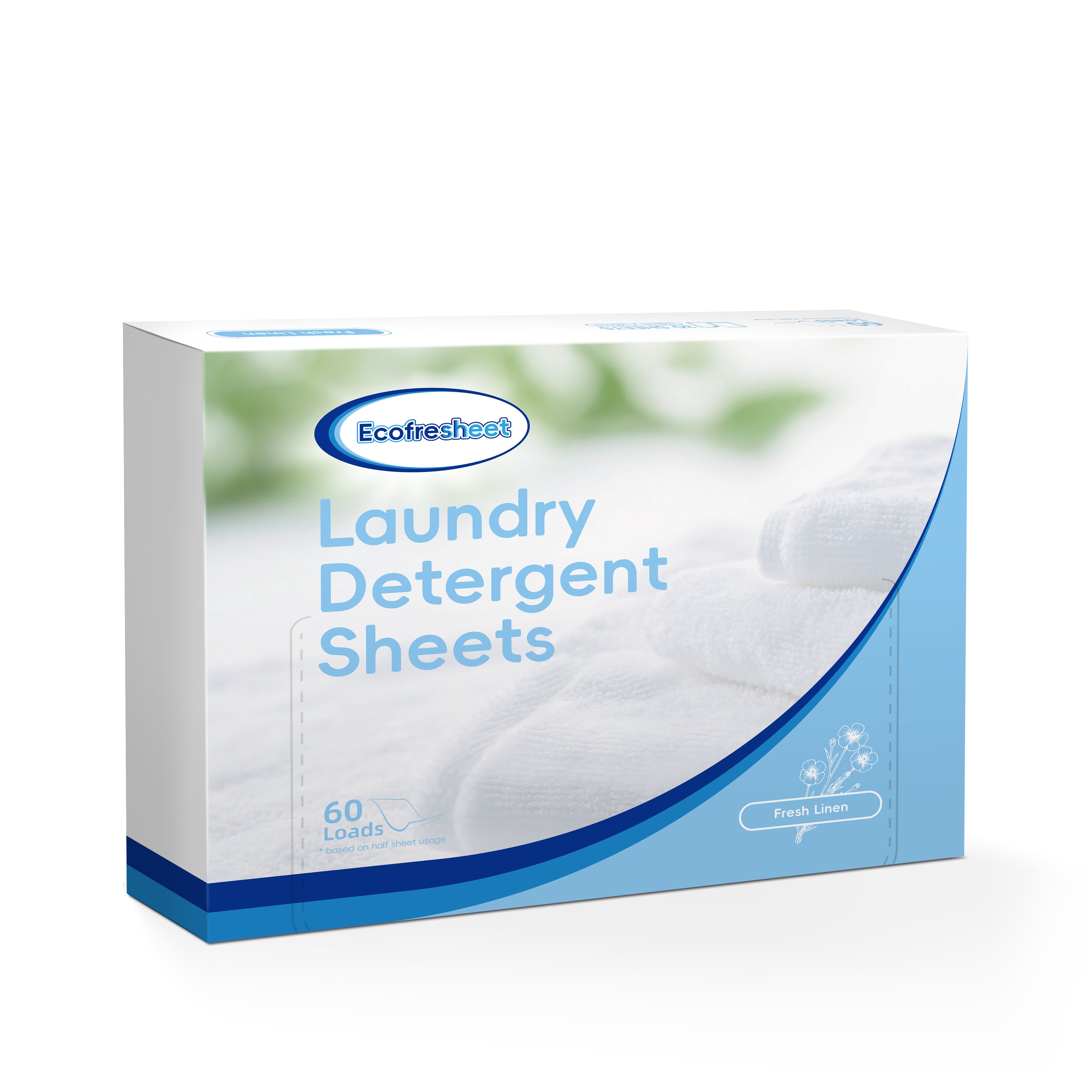 Ecofresheet 30 Laundry Detergent Sheets | 100% Dissolvable, Zero Residue