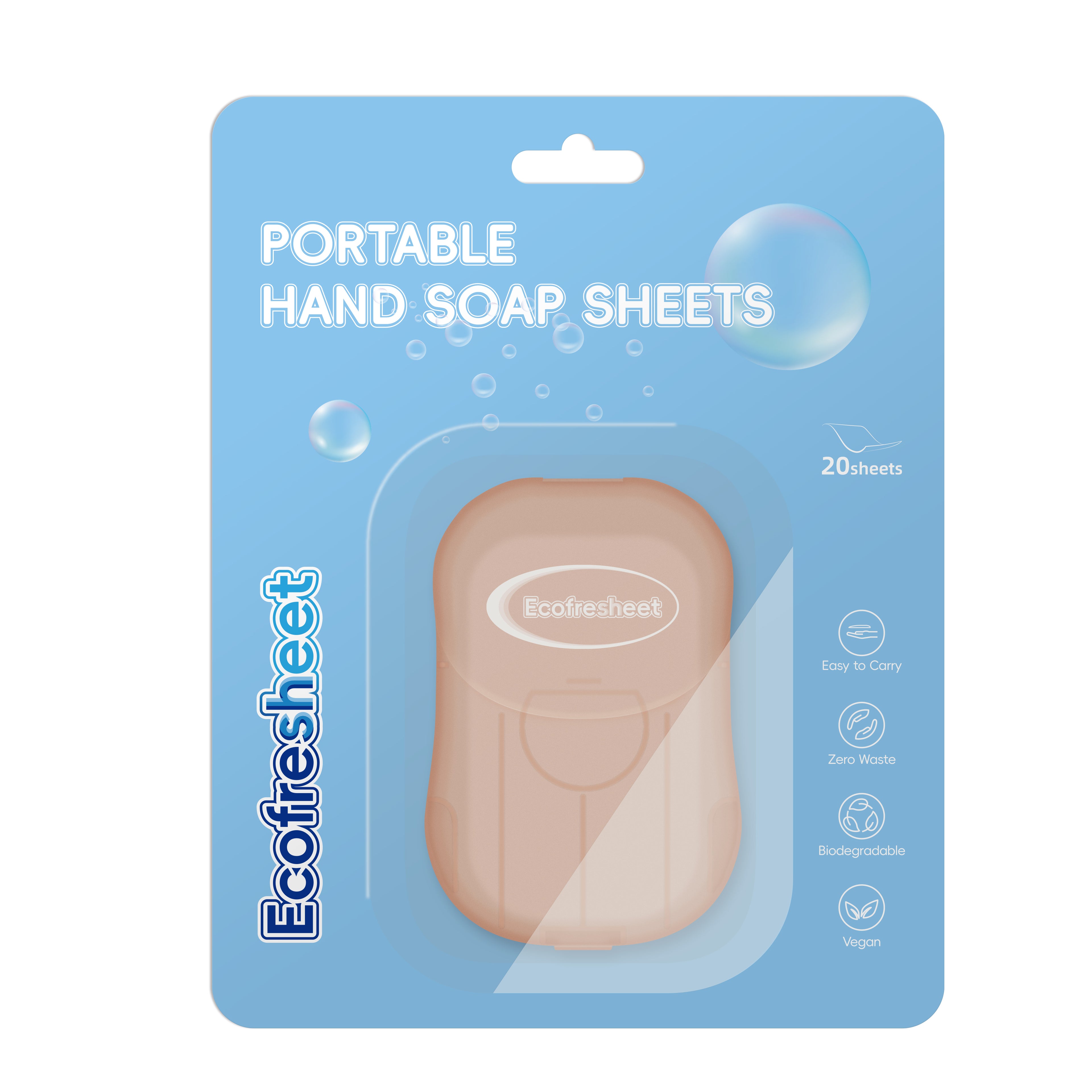 Ecofresheet Hand Cleansing Sheets | Instant Foaming Soap