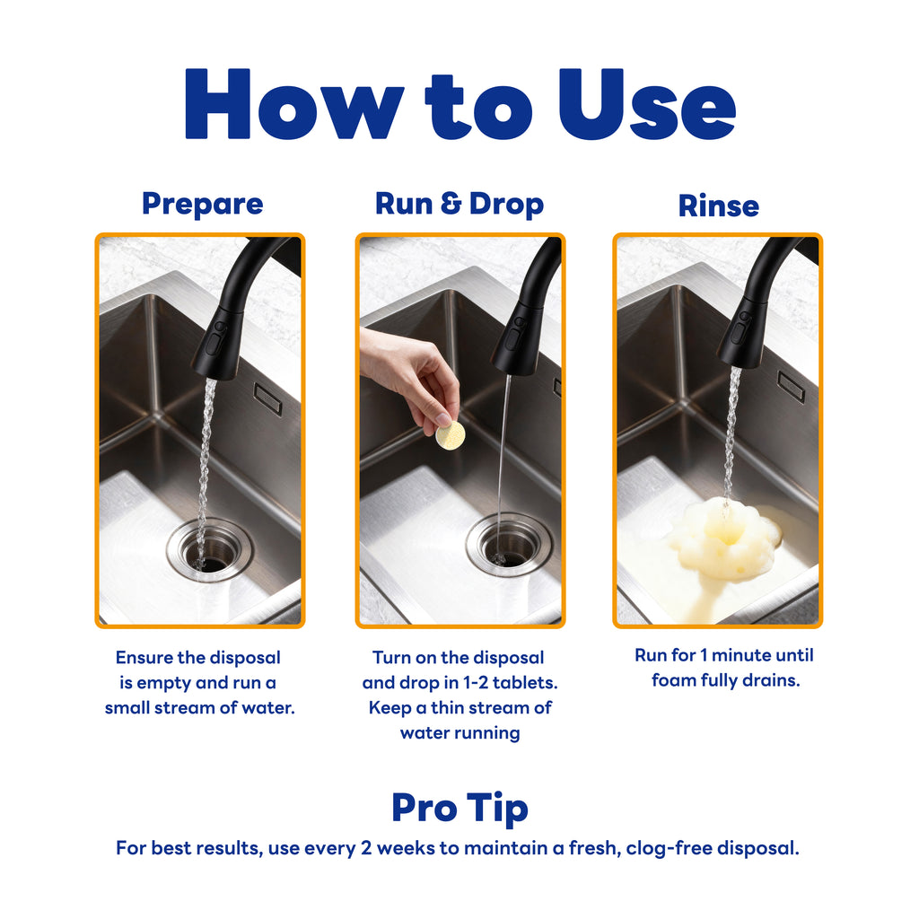 Ecofresheet Foaming Disposal Cleaner | Eliminates Odors at The Source