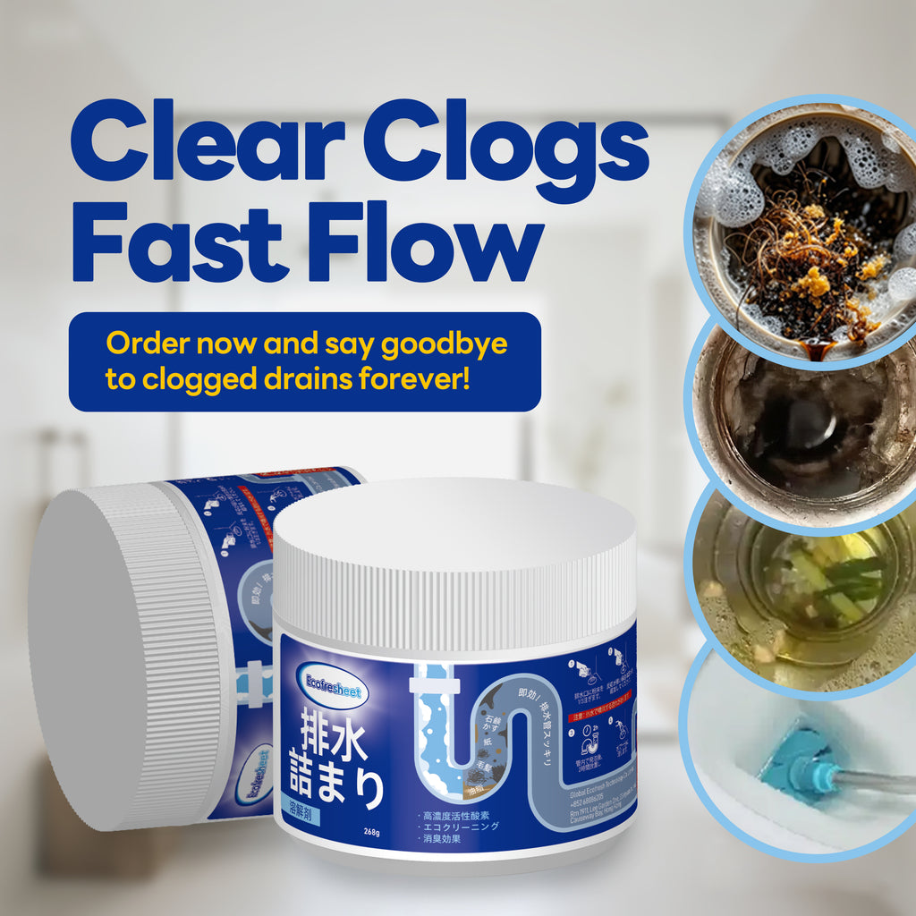 Ecofresheet Drain Cleaner: Fast-Clog Removal