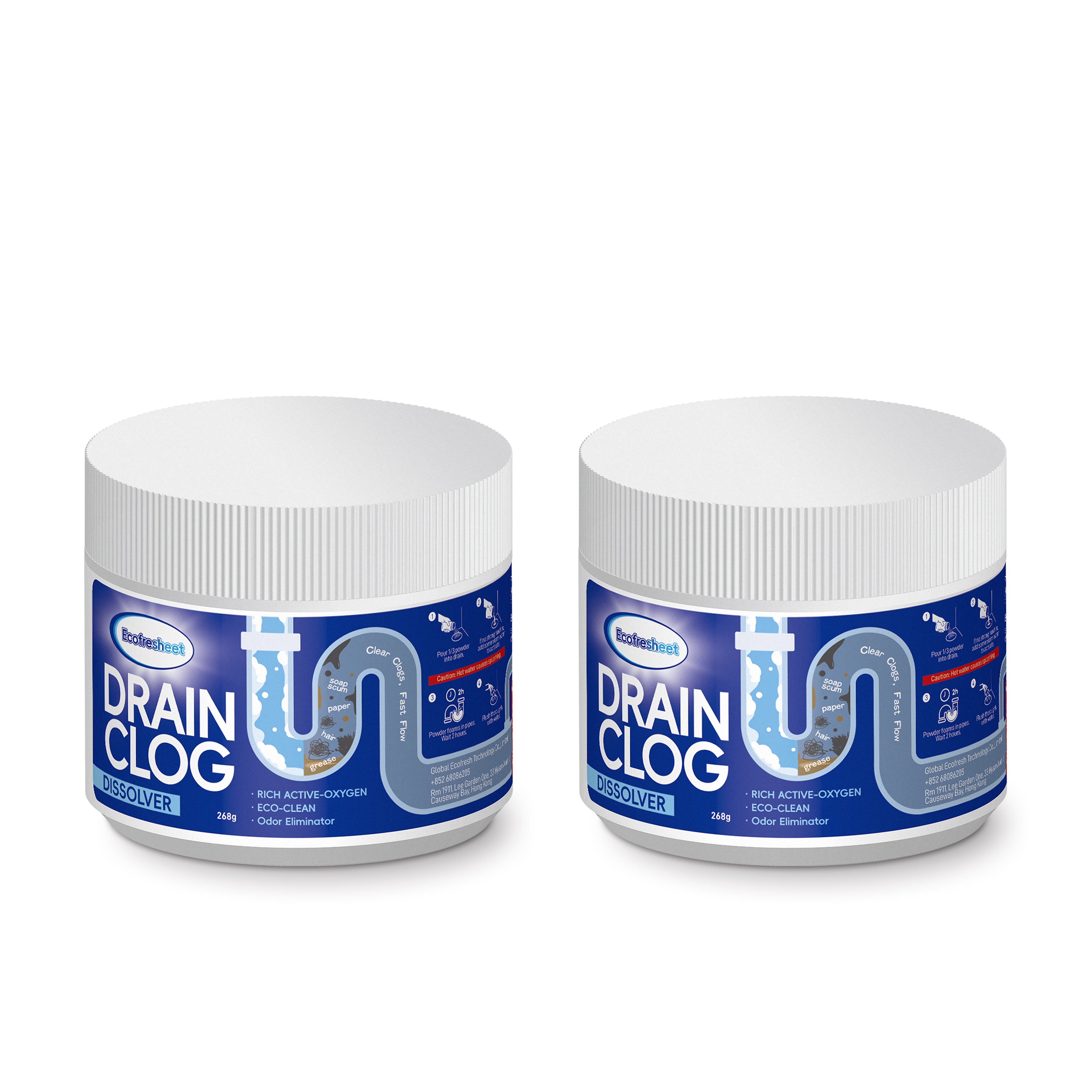 Ecofresheet Drain Cleaner: Fast-Clog Removal